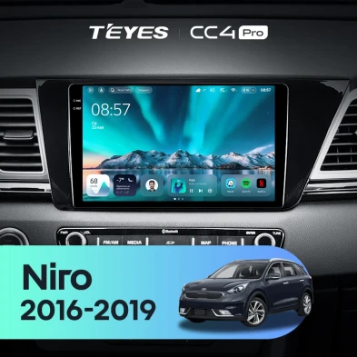 Штатная магнитола Teyes CC4 Pro 8/128 Kia Niro DE (2016-2019)