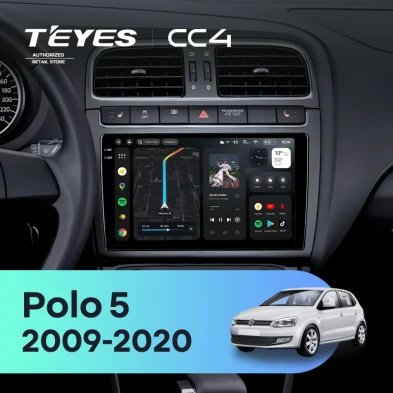 Штатная магнитола Teyes CC4 8/128 Volkswagen Polo 5 (2009-2020) (матовая)