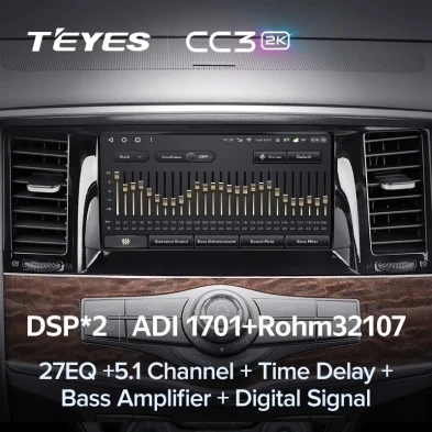 Штатная магнитола Teyes CC3 2K 6/128 Nissan Patrol 6 Y62 (2010-2019)