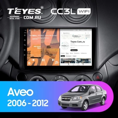Штатная магнитола Teyes CC3L WiFi 2/32 Chevrolet Aveo T250 (2006-2012)