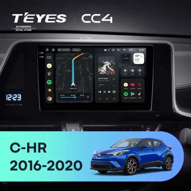 Штатная магнитола Teyes CC4 8/128 Toyota C-HR (2016-2020) F2 Правый руль