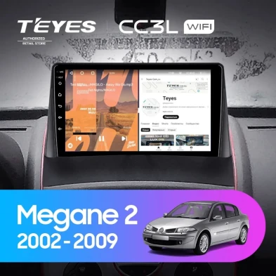 Штатная магнитола Teyes CC3L WiFi 2/32 Renault Megane 2 (2002-2009)