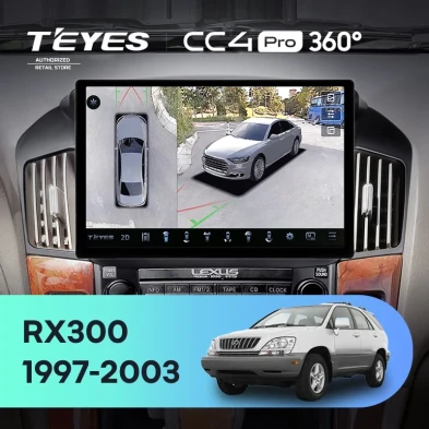 Штатная магнитола Teyes CC4 Pro 360 8/128 Lexus RX300 XU10 (1997-2003) F1 (11")