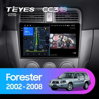 Штатная магнитола Teyes CC3 2K 4/32 Subaru Forester SG (2002-2008)