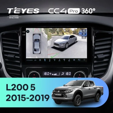 Штатная магнитола Teyes CC4 Pro 360 12/256 Mitsubishi L200 5 (2015-2019) кондиционер F1