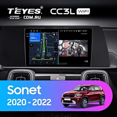 Штатная магнитола Teyes CC3L WiFi 2/32 Kia Sonet (2020-2022)