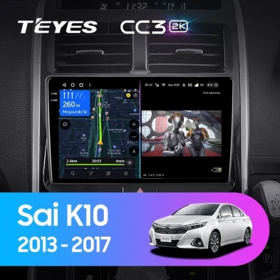 Штатная магнитола Teyes CC3 2K 4/64 Toyota Sai K10 (2013-2017)
