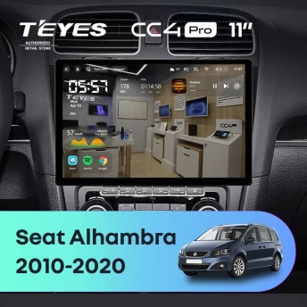 Штатная магнитола Teyes CC4 Pro 8/128 Seat Alhambra (2010-2020) (11")
