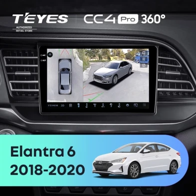 Штатная магнитола Teyes CC4 Pro 360 8/128 Hyundai Elantra 6 (2018-2020) Тип-B