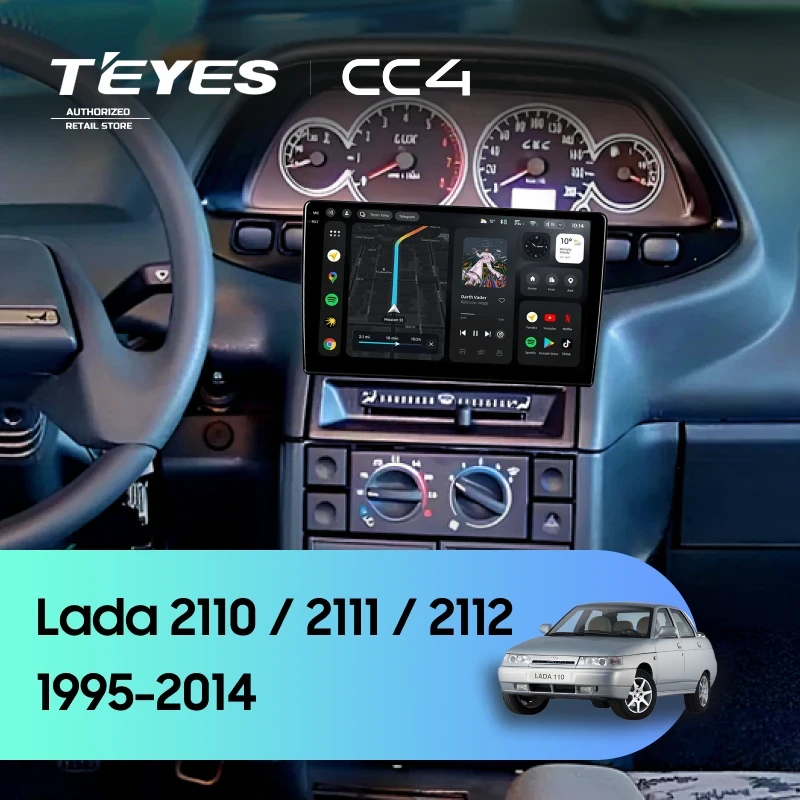 Штатная магнитола Teyes CC4 6/64 Lada 2110 (1995-2014)
