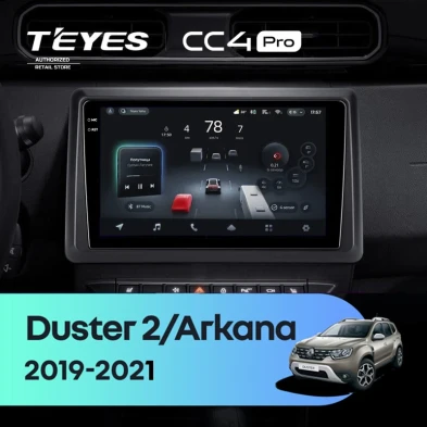 Штатная магнитола Teyes CC4 Pro 12/256 Renault Arkana (2019-2021) F2