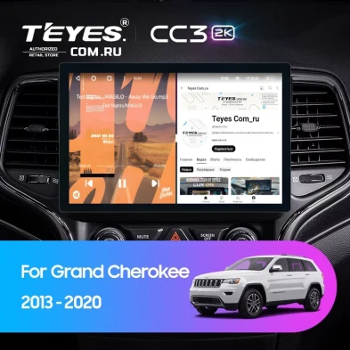 Штатная магнитола Teyes CC3 2K 4/64 Jeep Grand Cherokee WK2 (2013-2020) F2 (11")