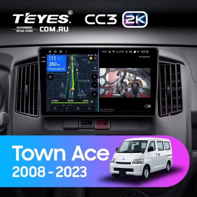 Штатная магнитола Teyes CC3 2K 6/128 Toyota Town Ace (2008-2023)