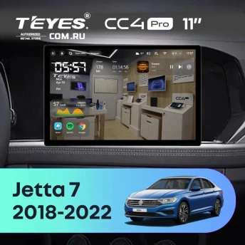 Штатная магнитола Teyes CC4 Pro 8/128 Volkswagen Jetta 7 (2018-2022) (11")