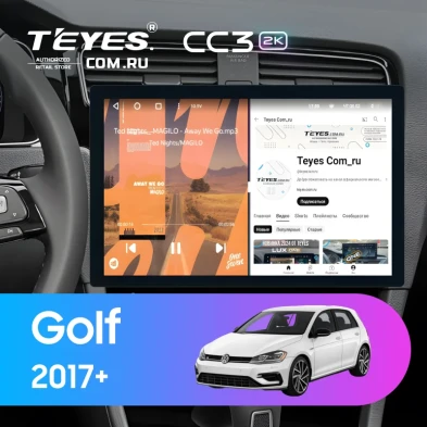 Штатная магнитола Teyes CC3 2K 6/128 Volkswagen Golf 2017+ (13")