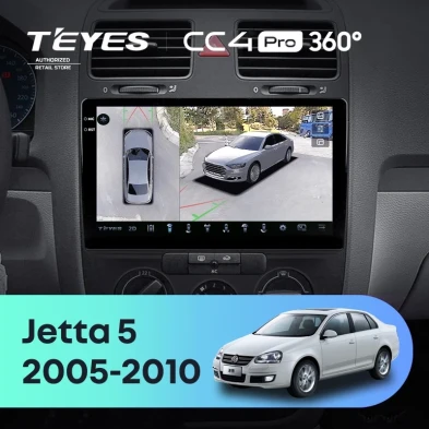 Штатная магнитола Teyes CC4 Pro 360 12/256 Volkswagen Jetta 5 (2005-2010) F2