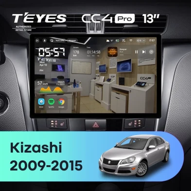 Штатная магнитола Teyes CC4 Pro 12/256 Suzuki Kizashi (2009-2015) (13")