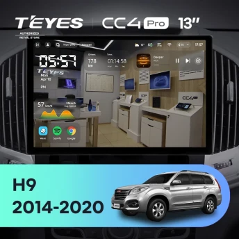 Штатная магнитола Teyes CC4 Pro 12/256 Haval H9 (2014-2020) (13")